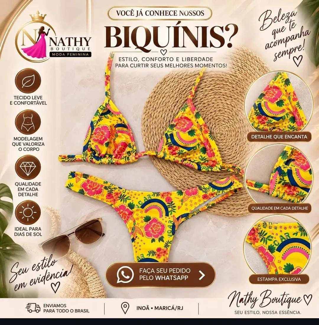 Biquínis estampados