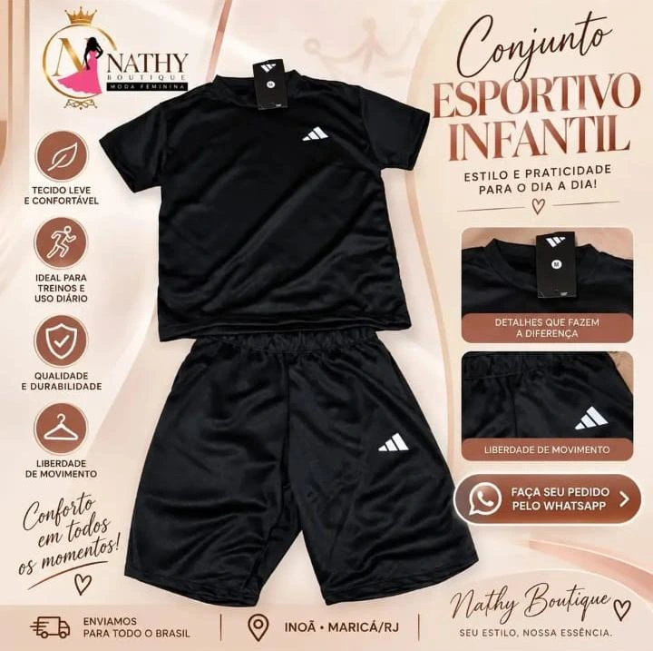 Conjunto esportivo infantil